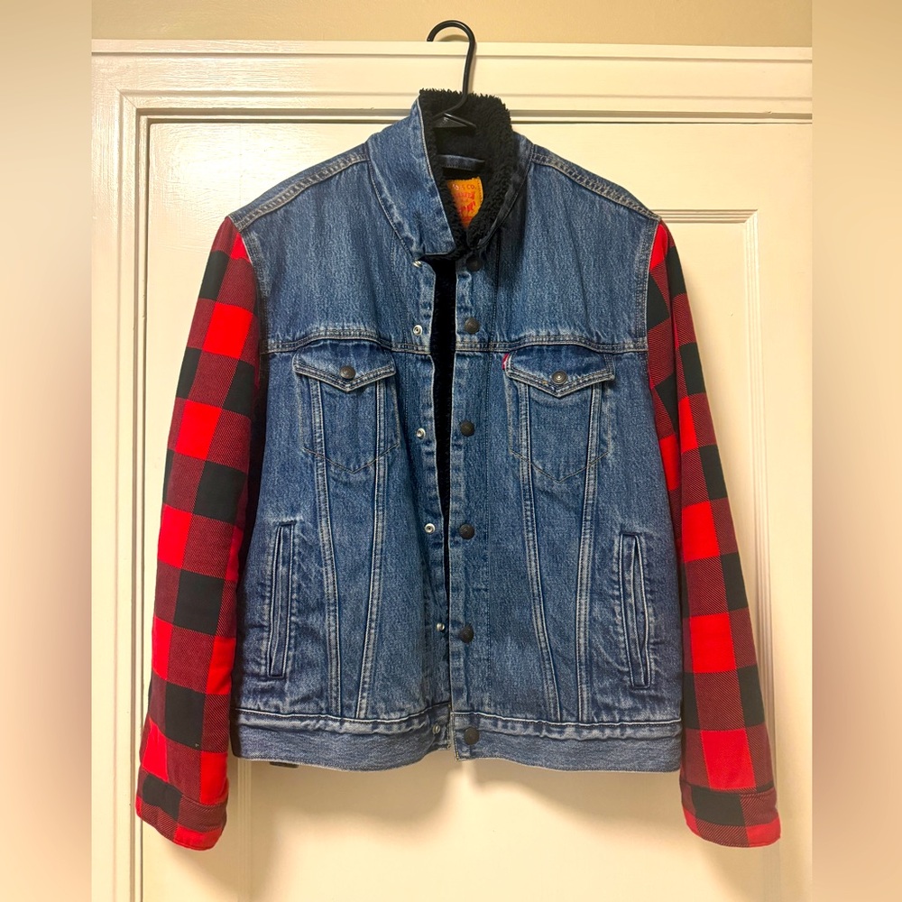 Jean checkered jacket